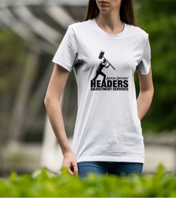 Aaron Brooks’ Headers Adjustment Services Hammer Iconic Sledgehammer Worker T-Shirt