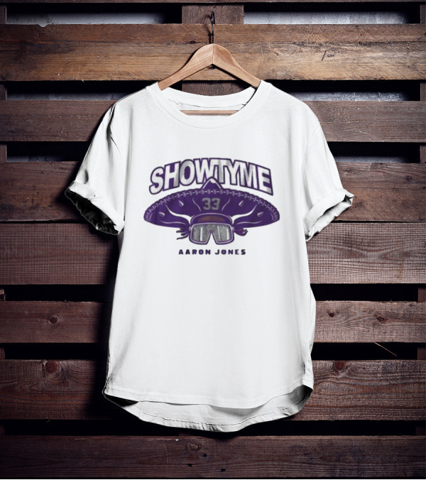 Showtyme 33 Aaron Jones Minnesota Sombrero Goggles T-Shirt
