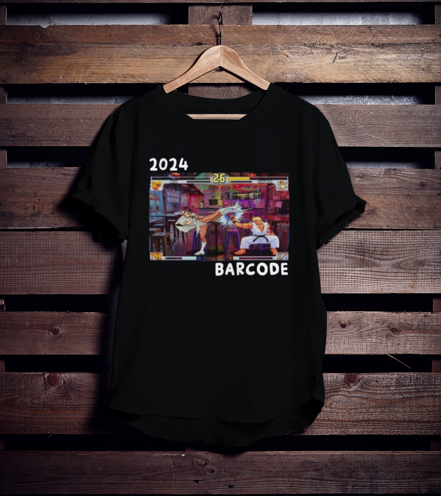 Street Fighter 3Rd Strike Barcode T-Shirt