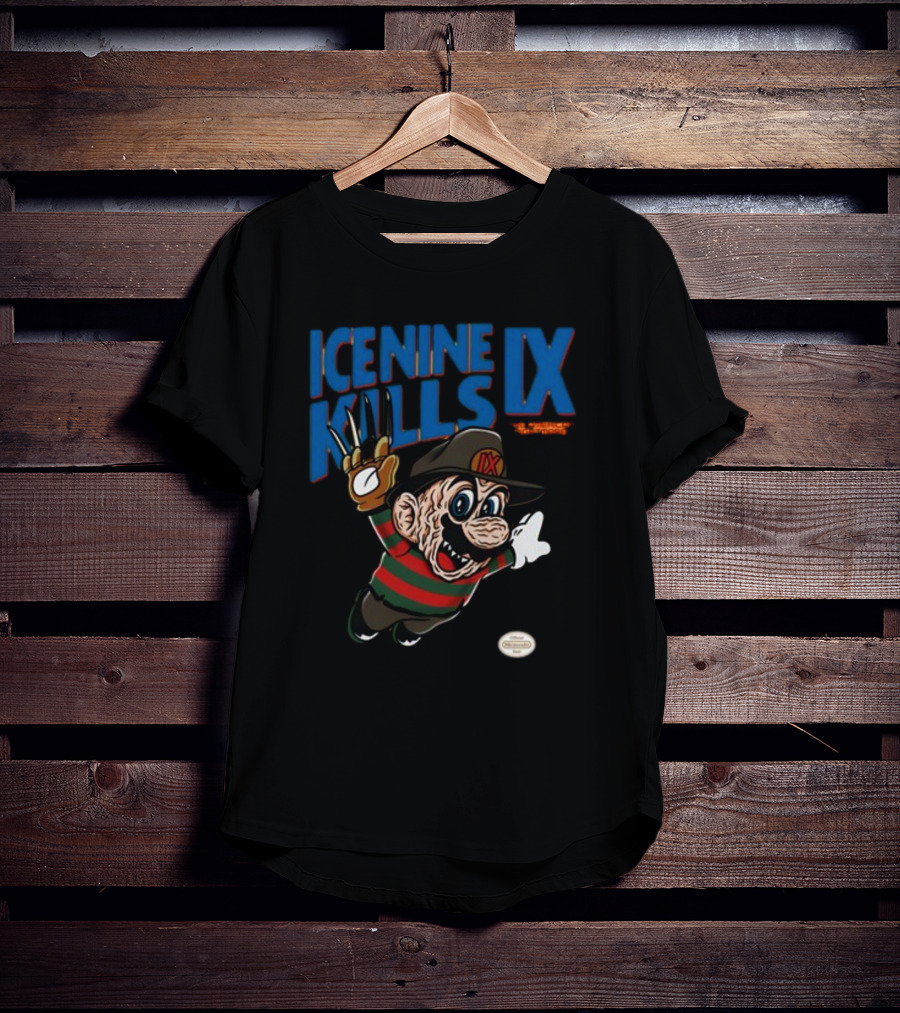 Ice Nine Kills IX The American Nightmare Freddy Krueger Mario Horror Mashup T-Shirt