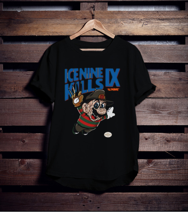 Ice Nine Kills IX The American Nightmare Freddy Krueger Mario Horror Mashup T-Shirt
