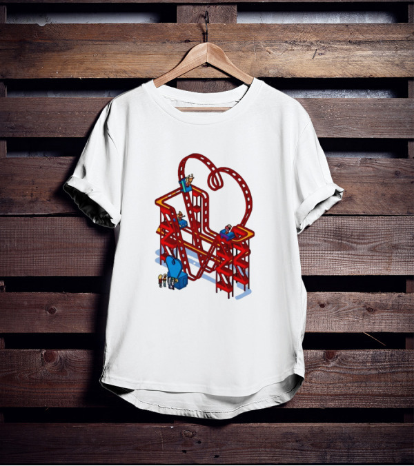 James Marriott Are We There Yet Roller Coaster Construction Fun Adventure T-Shirt