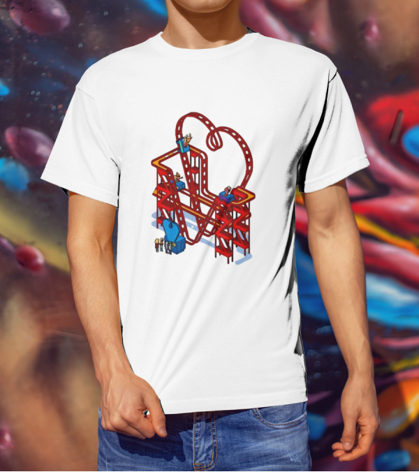 James Marriott Are We There Yet Roller Coaster Construction Fun Adventure T-Shirt