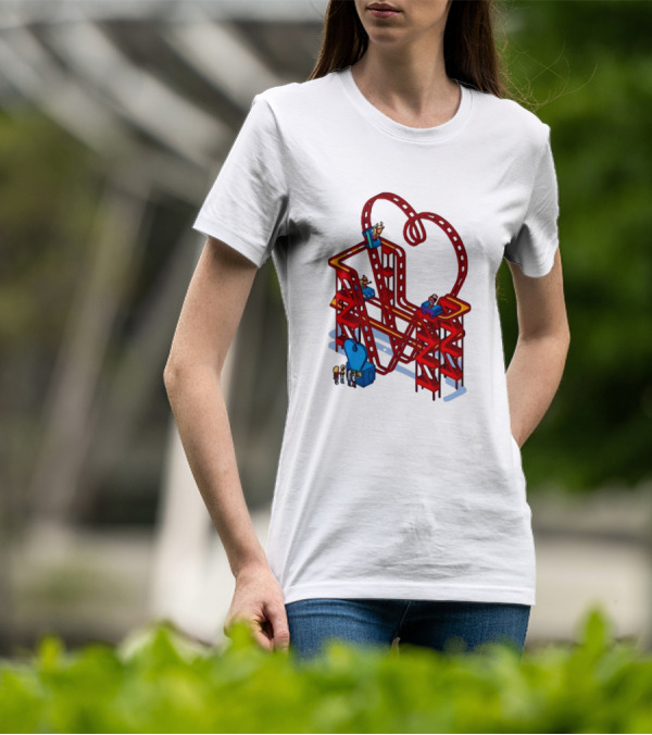 James Marriott Are We There Yet Roller Coaster Construction Fun Adventure T-Shirt