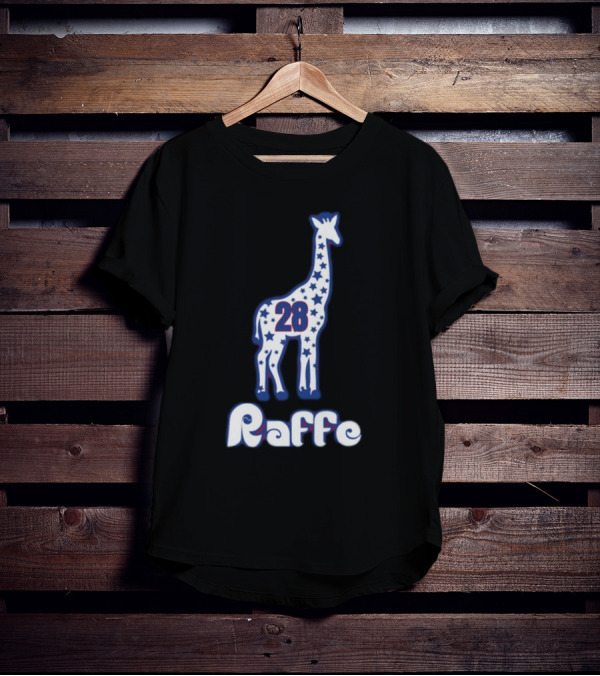 Phillygoat Raffe 28 Star-Patterned Giraffe Jersey T-Shirt