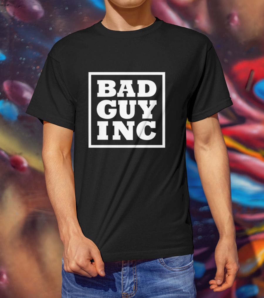 Bad Guy Inc Bold Square Logo Promotion T-Shirt