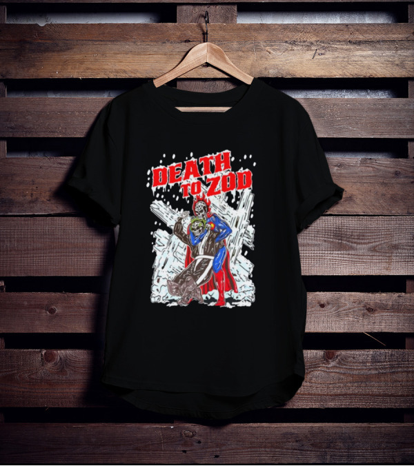 Death To Zod Battle Against Villain In Ice Fortress T-Shirt