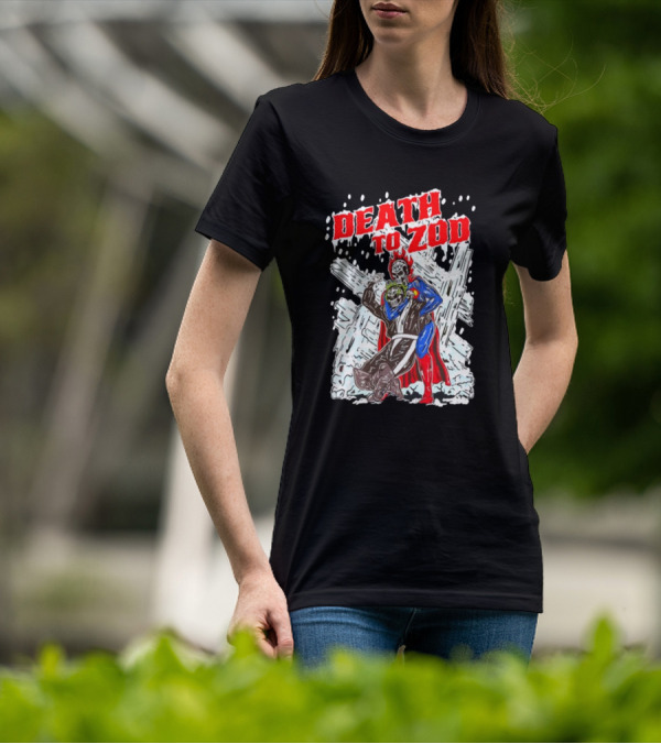 Death To Zod Battle Against Villain In Ice Fortress T-Shirt