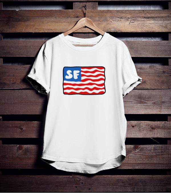 Starfit Americana SF Waves Flag T-Shirt