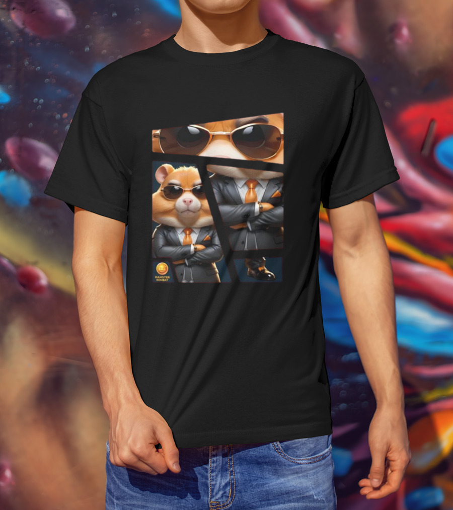 Hamster Combat Grandmaster Suit Sunglasses T-Shirt