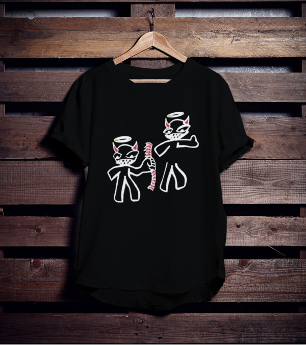 I Always Got Your Back Devil Angel Halo Duo T-Shirt