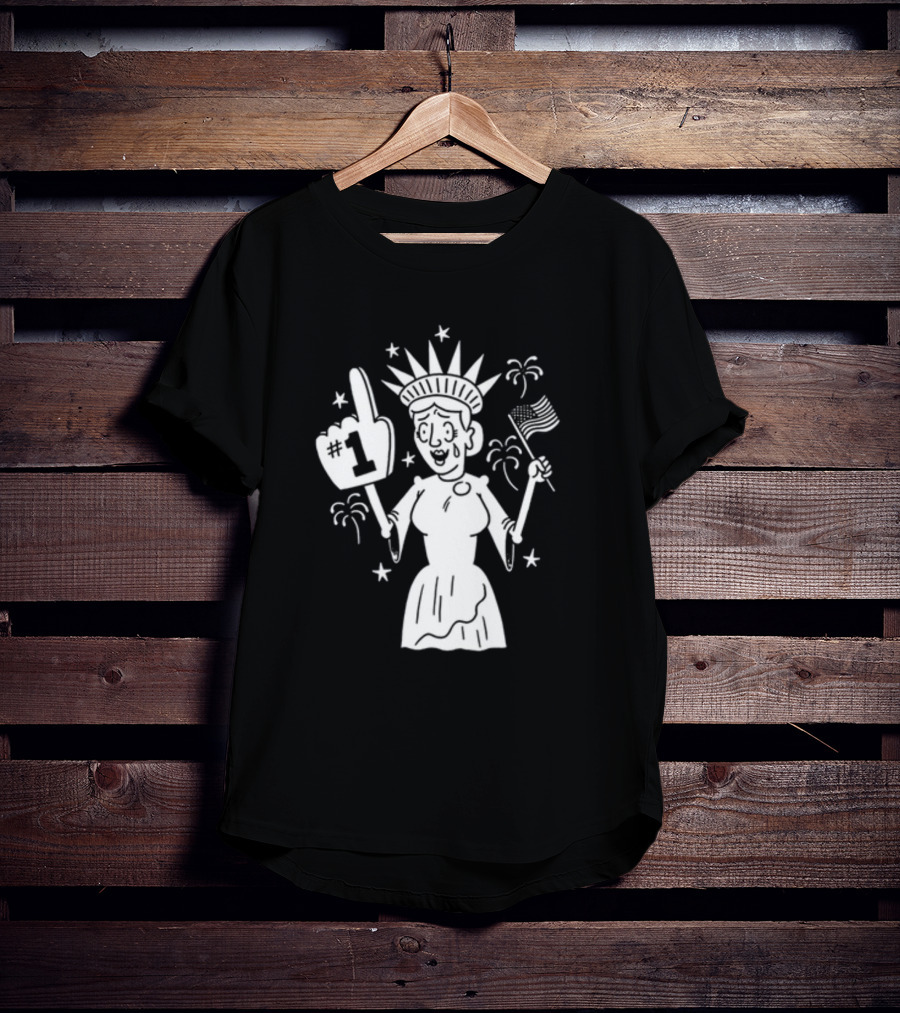 Lady Liberty Patriotic Joy Number One American T-Shirt