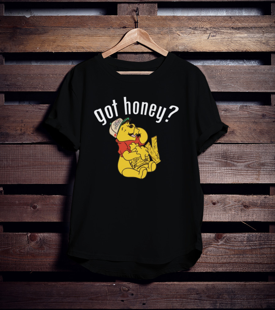 Got Honey Honey Mustard Parody With Bear And Three Strips T-Shirt