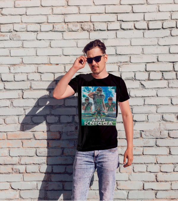 NOAH KNIGGA 10 Football Player On Field Performance Highlights T-Shirt