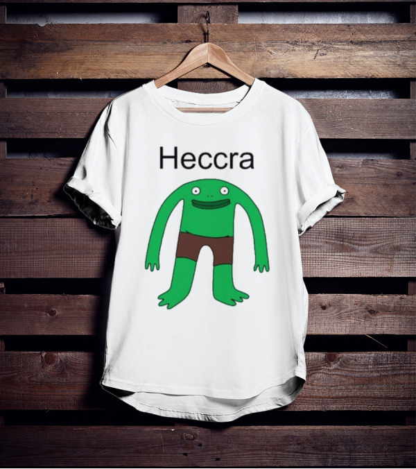 Heccra Mr. Frog Cartoon Character In Brown Shorts T-Shirt