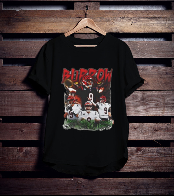 BURROW Bengal Tiger King Football T-Shirt
