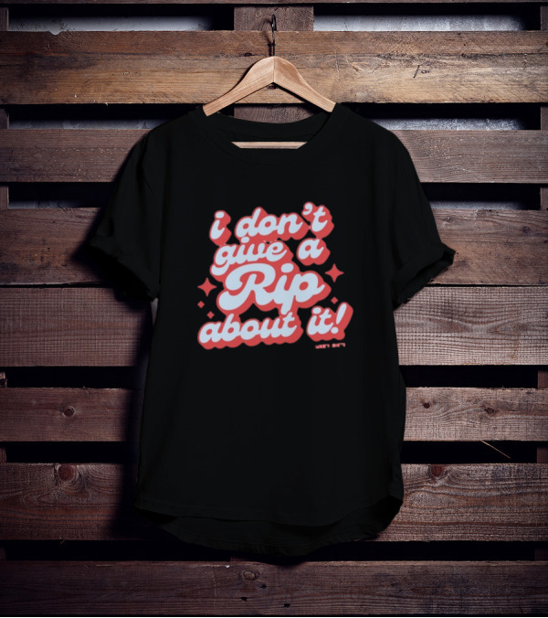 I Don't Give A Rip About It Tanner Smith Wavy Retro 70s T-Shirt