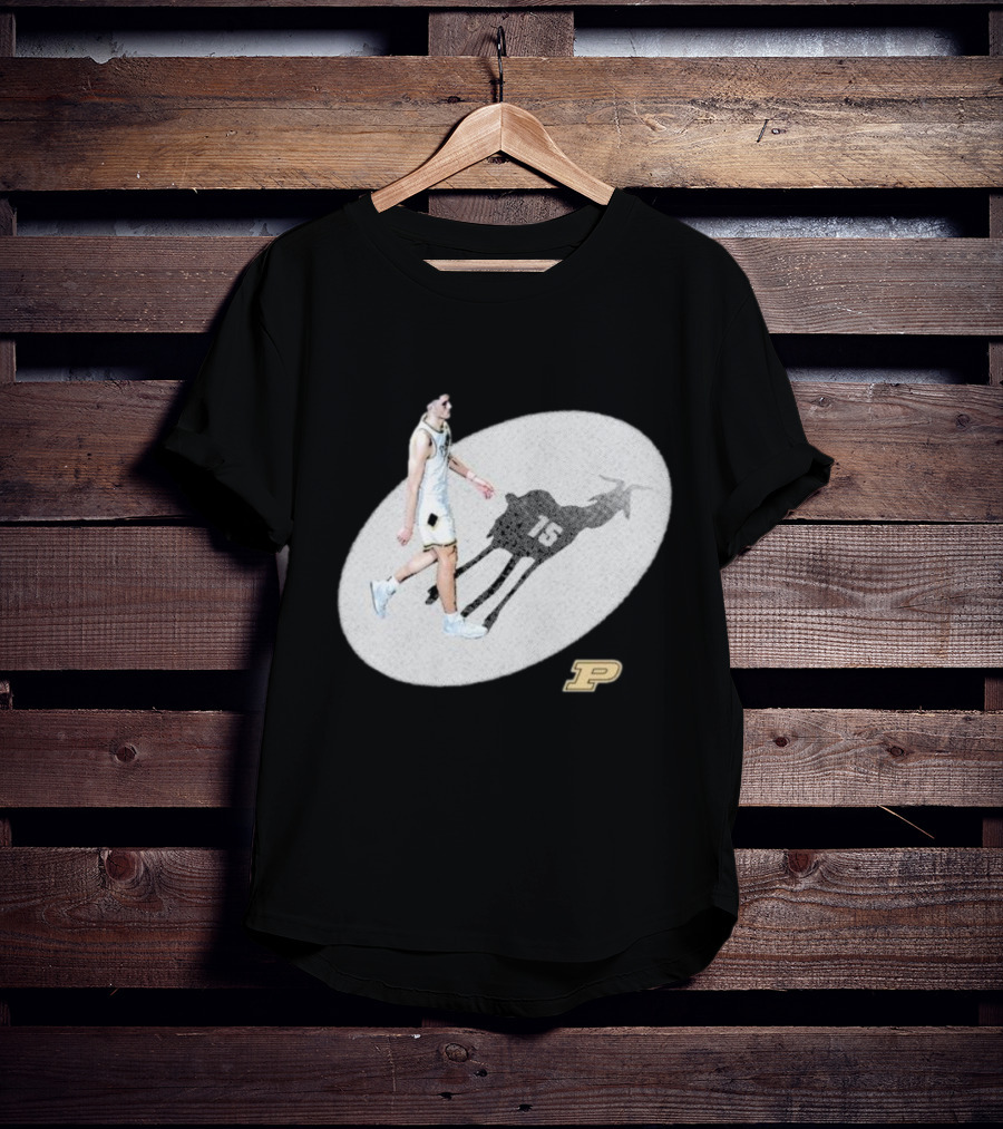 Edey Goat 15 Purdue Boilermakers Shadow Athlete T-Shirt