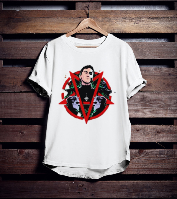 Hawks Remera MVP Vector Triangular Symbol With Mysterious Figure And Crossed Arms T-Shirt