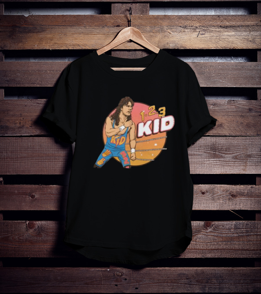 1-2-3 Kid Wrestling Legend Retro Graphics T-Shirt