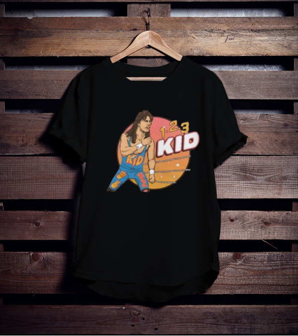 1-2-3 Kid Wrestling Legend Retro Graphics T-Shirt