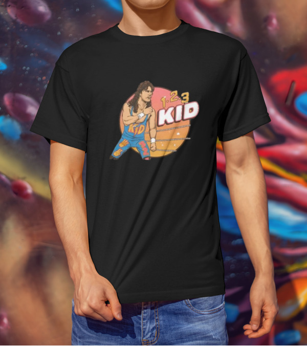 1-2-3 Kid Wrestling Legend Retro Graphics T-Shirt