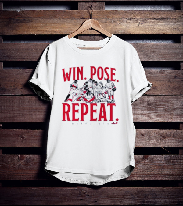 Minnesota Baseball Win Pose Repeat Team T-Shirt