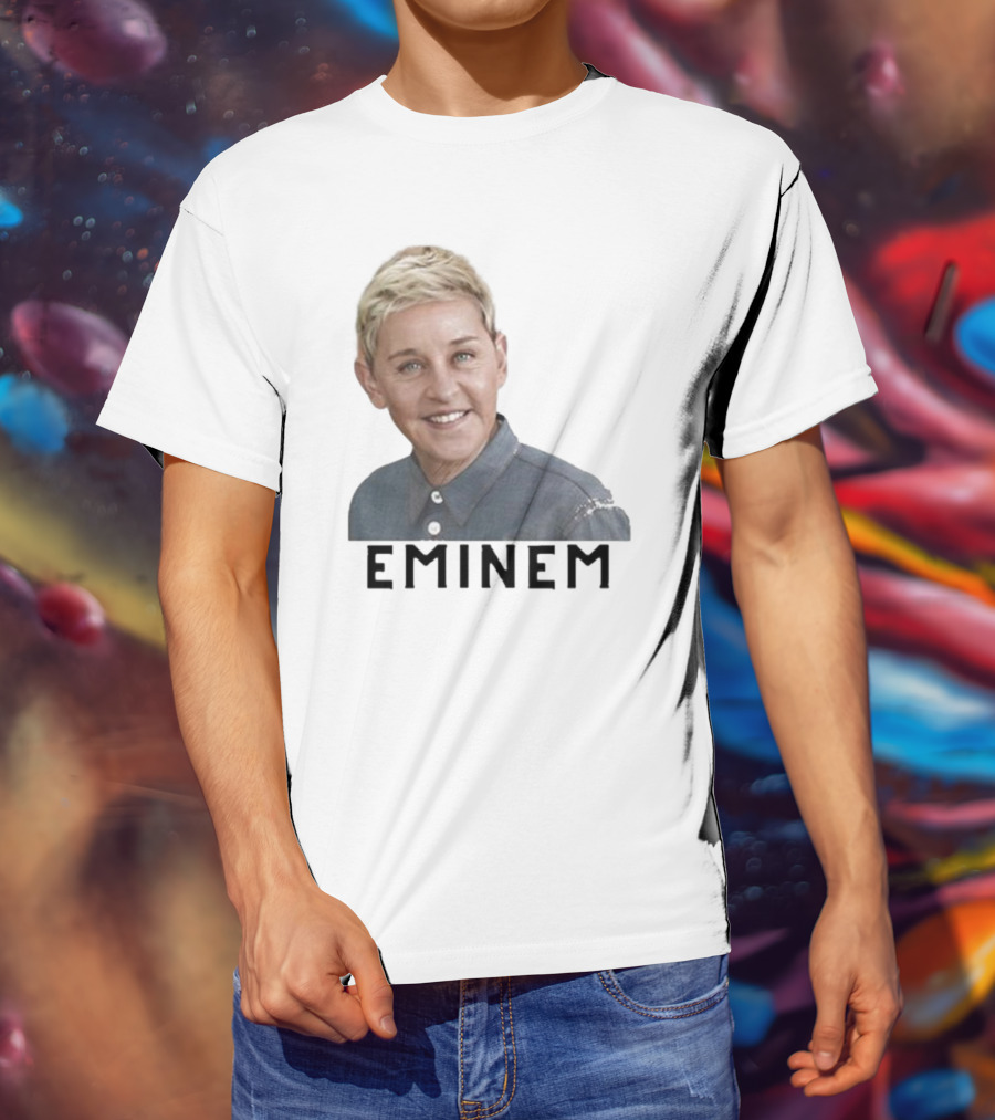 Eminem Ellen Degeneres Face Mashup T-Shirt