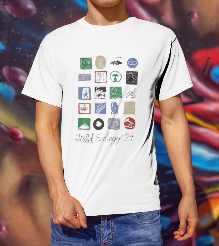 Fieldecology 24 Field Ecology Eye Mushroom Whale Hammerhead Bat Tree Planet Arrow Head T-Shirt