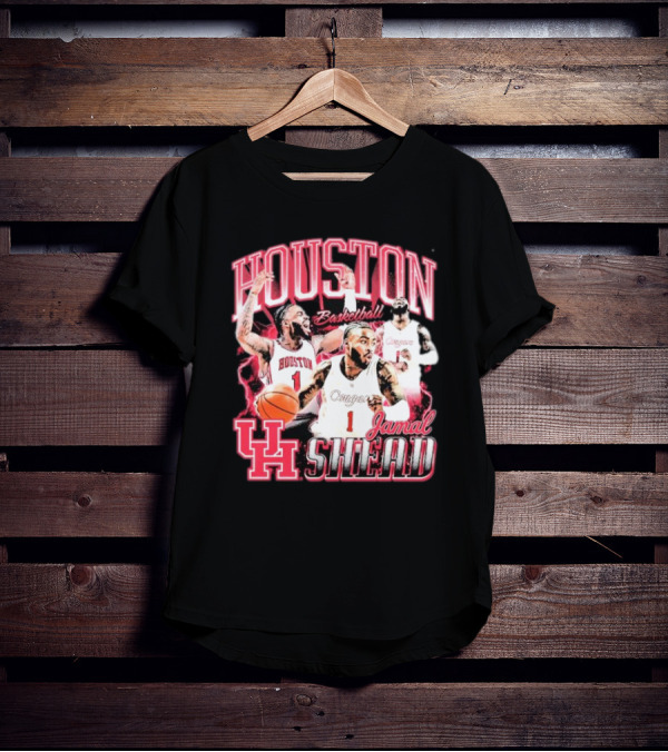 Jamal Shead Houston Cougars Basketball U H T-Shirt