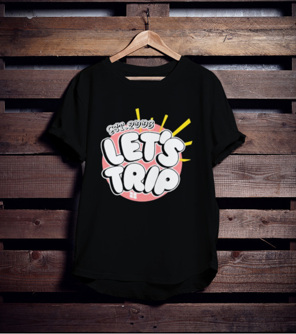 Let's Trip Bubble Est 2003 Sunburst T-Shirt