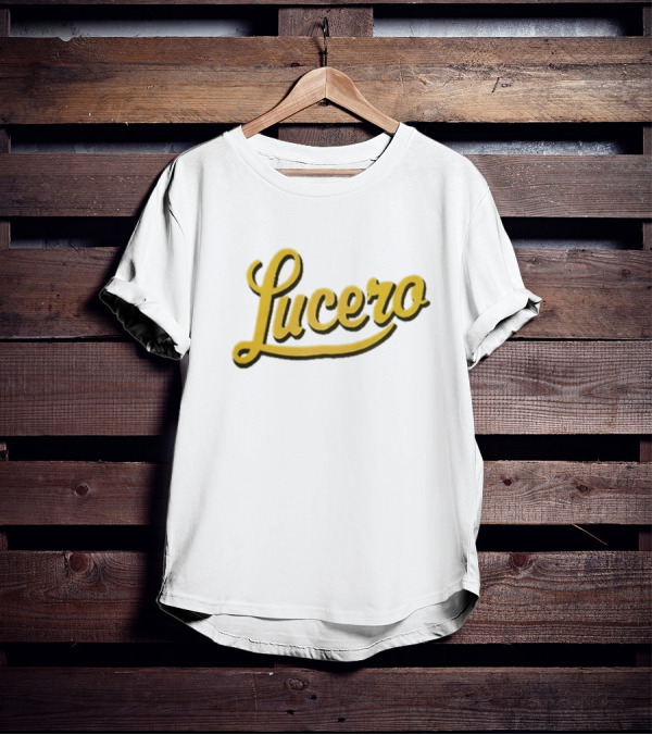 Lucero Script Logo Baseball T-Shirt