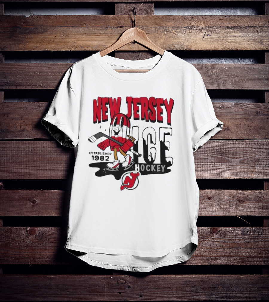 New Jersey Hockey Popsicle Established 1982 Youth Mitchell And Ness T-Shirt