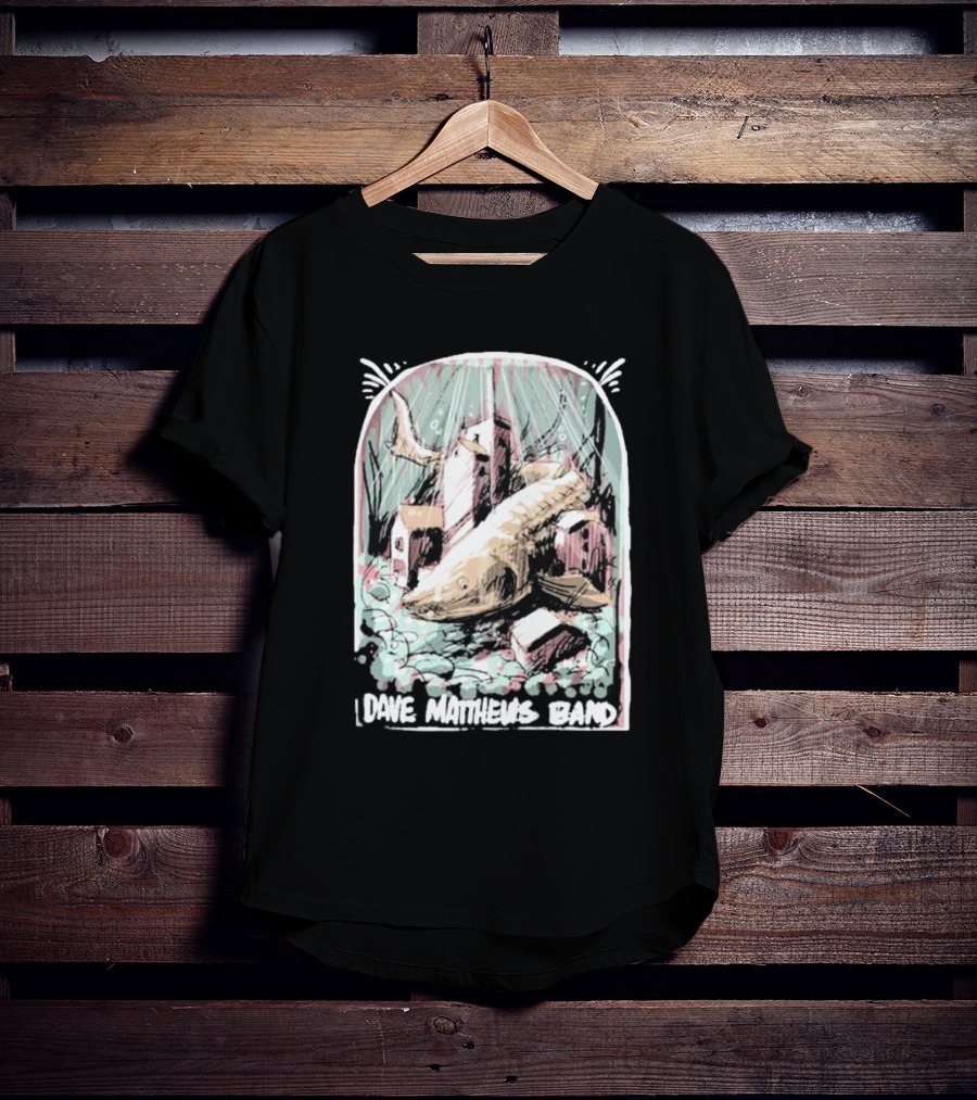 Dave Matthews Band June 26 Surreal Fish And Buildings T-Shirt