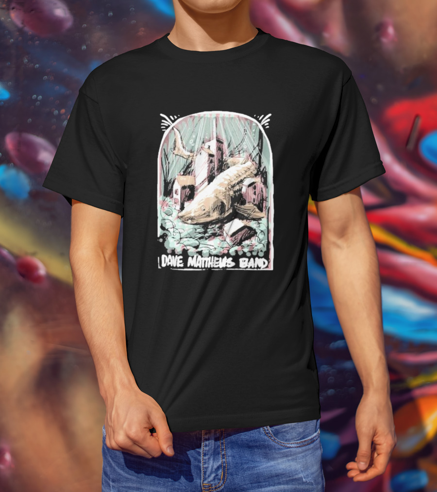 Dave Matthews Band June 26 Surreal Fish And Buildings T-Shirt