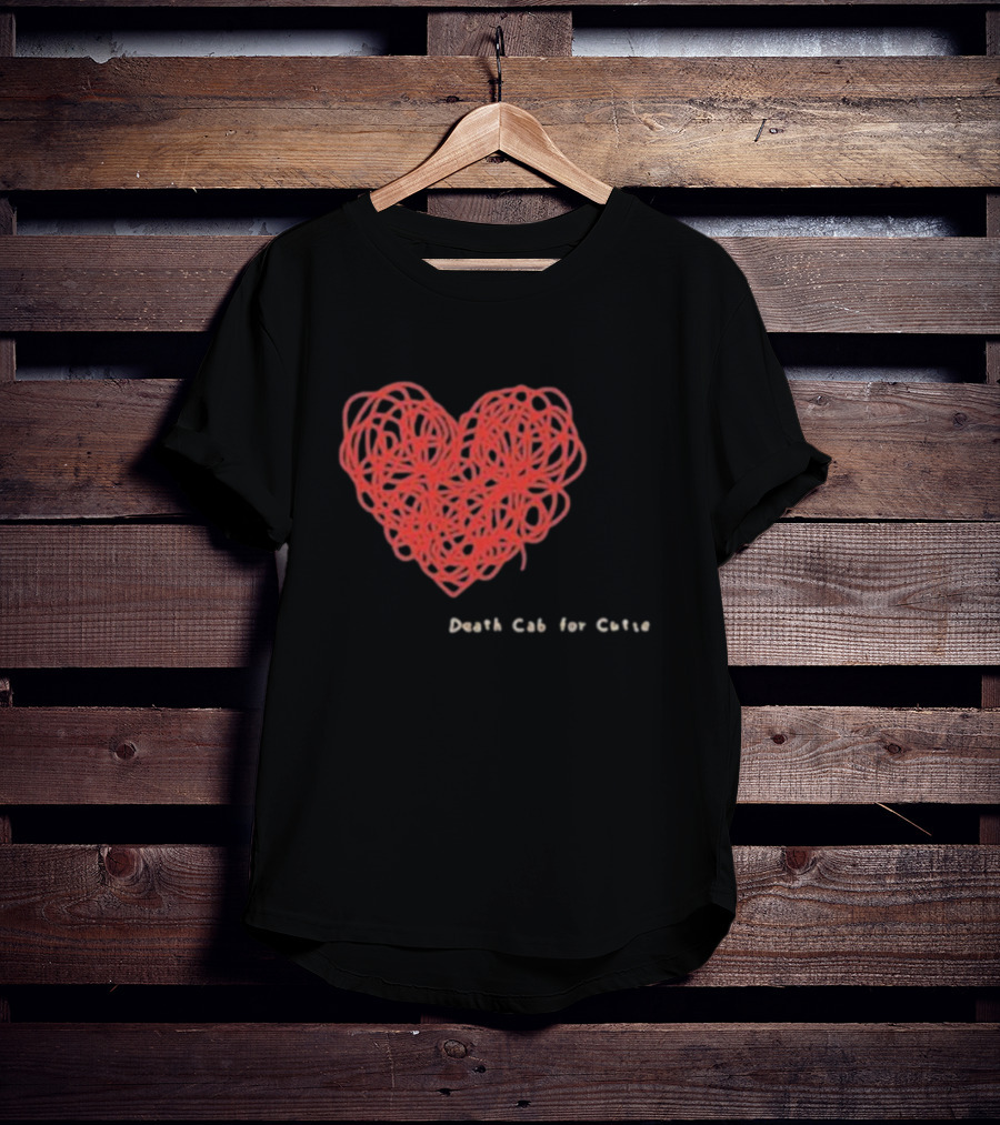 Death Cab For Cutie Heart Red Thread T-Shirt