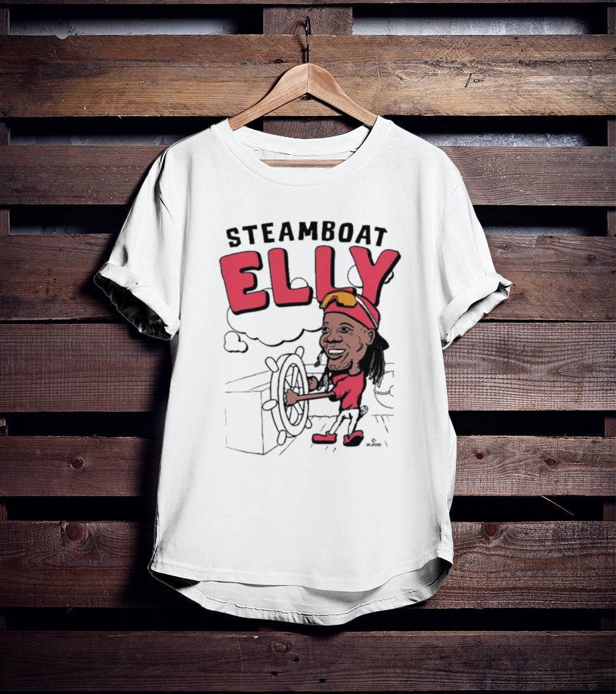STEAMBOAT ELLY Elly De La Cruz Wheel Turner Cartoon T-Shirt