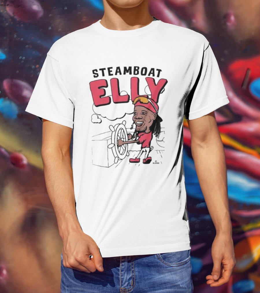 STEAMBOAT ELLY Elly De La Cruz Wheel Turner Cartoon T-Shirt