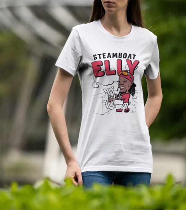 STEAMBOAT ELLY Elly De La Cruz Wheel Turner Cartoon T-Shirt