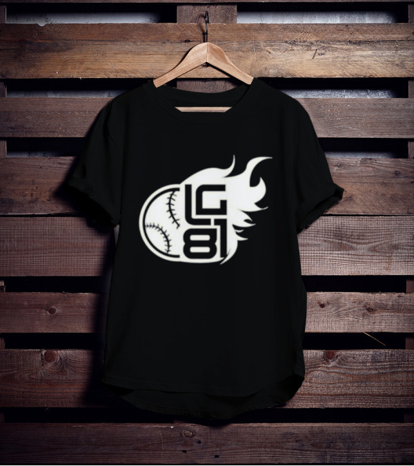 LG 81 Baseball Flames T-Shirt