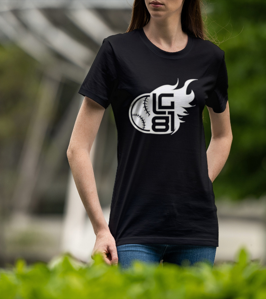 LG 81 Baseball Flames T-Shirt