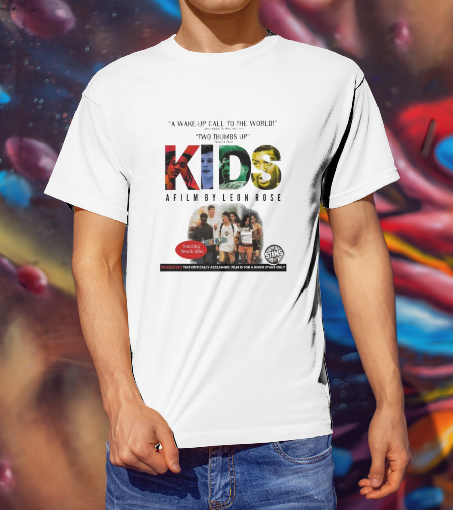 A Wake-up Call To The World Two Thumbs Up Kids A Film By Leon Rose Starring Brock Aller T-Shirt