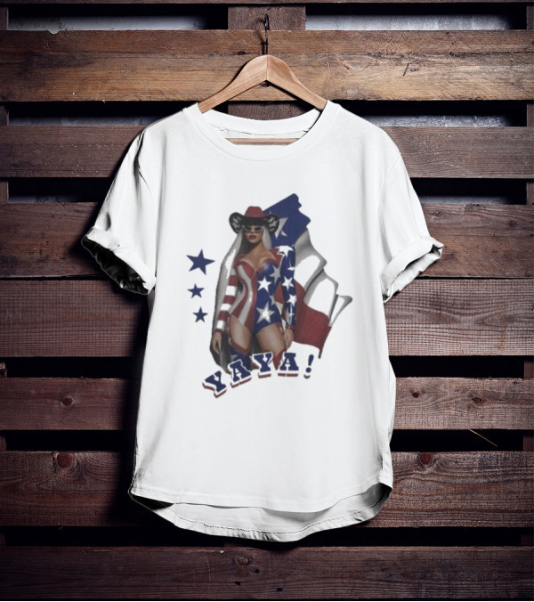 Cowboy Yaya American Flag Stars T-Shirt