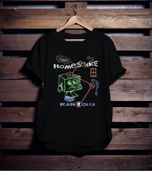 Brain Dead X Homeshake Horsie UFO Cube Brain Connection T-Shirt