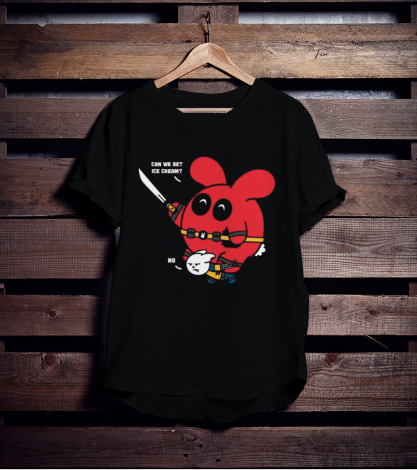 Can We Get Ice Cream No Exclusive Deadpool Rabbit T-Shirt