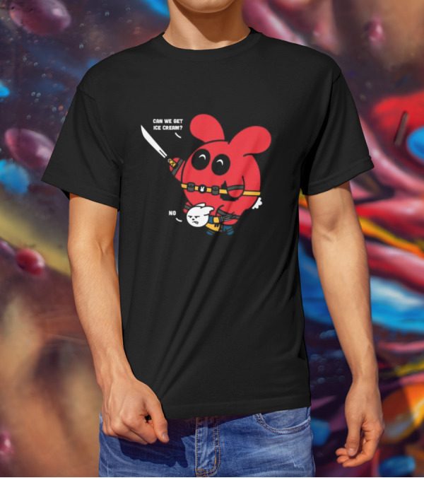 Can We Get Ice Cream No Exclusive Deadpool Rabbit T-Shirt
