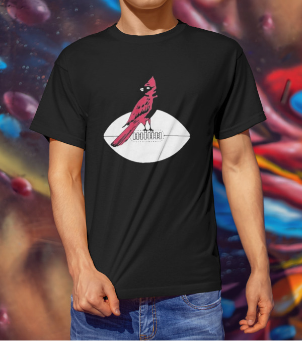 Arizona Cardinals Vintage Cardinal On Football T-Shirt