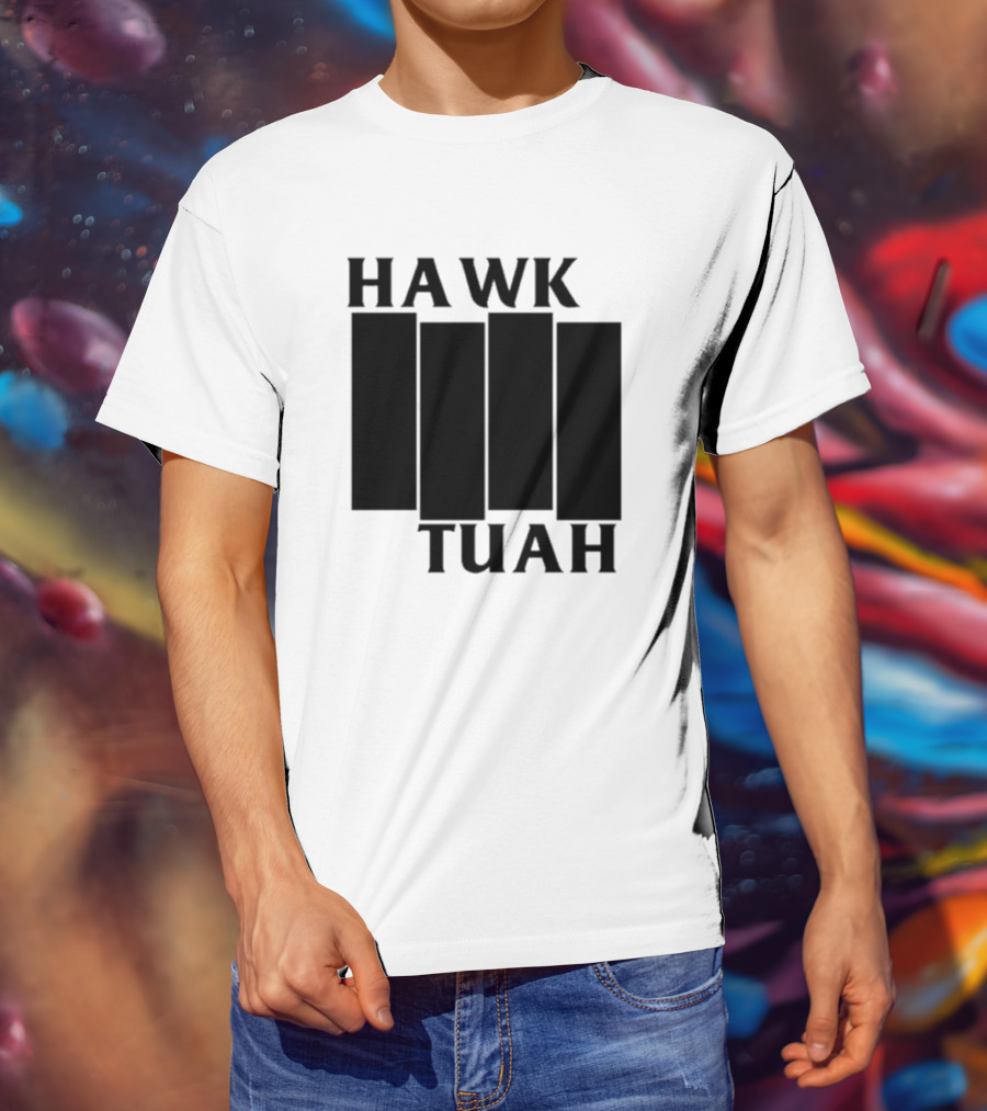 Hawk Tuah Black Flag T-Shirt