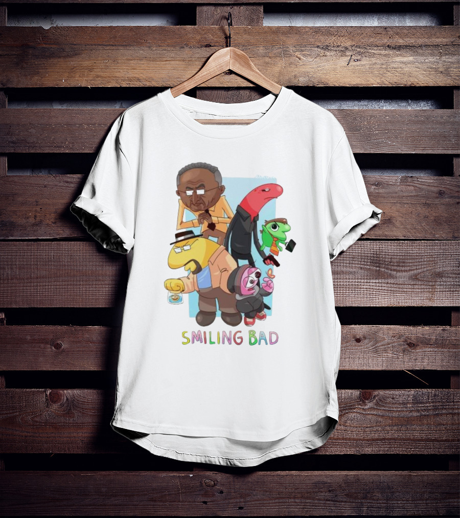 Smiling Bad Characters Joolianee Inspired Cartoon T-Shirt