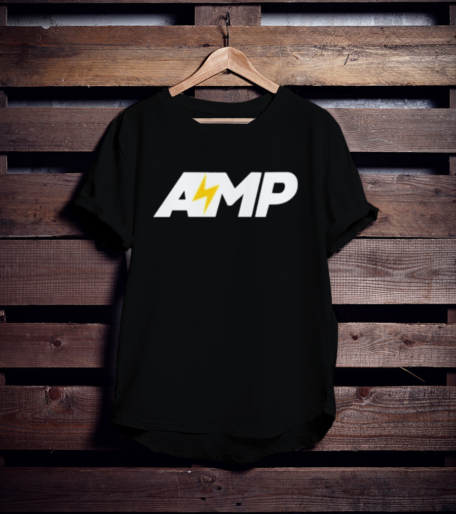 Kai Cenat AMP Farm Logo With Lightning Bolt T-Shirt
